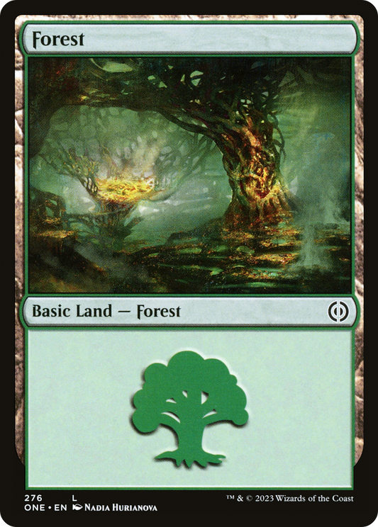 Forest (ONE-276) - [Phyrexia: All Will Be One] Foil