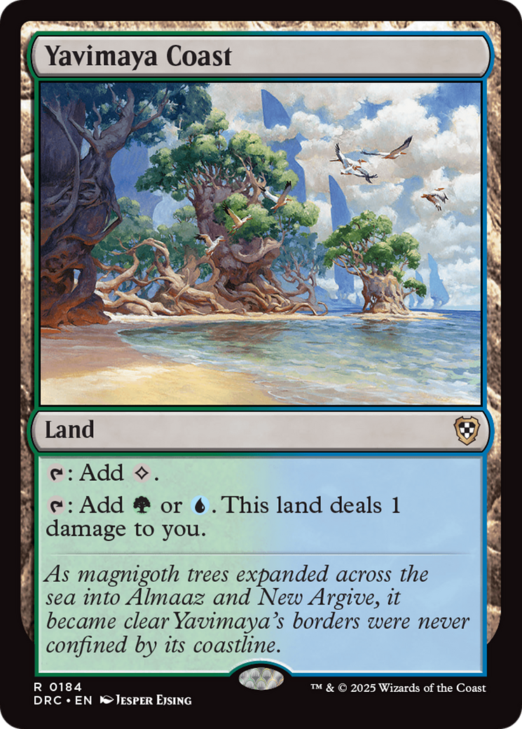 Yavimaya Coast (DRC-184) - [Commander: Aetherdrift]