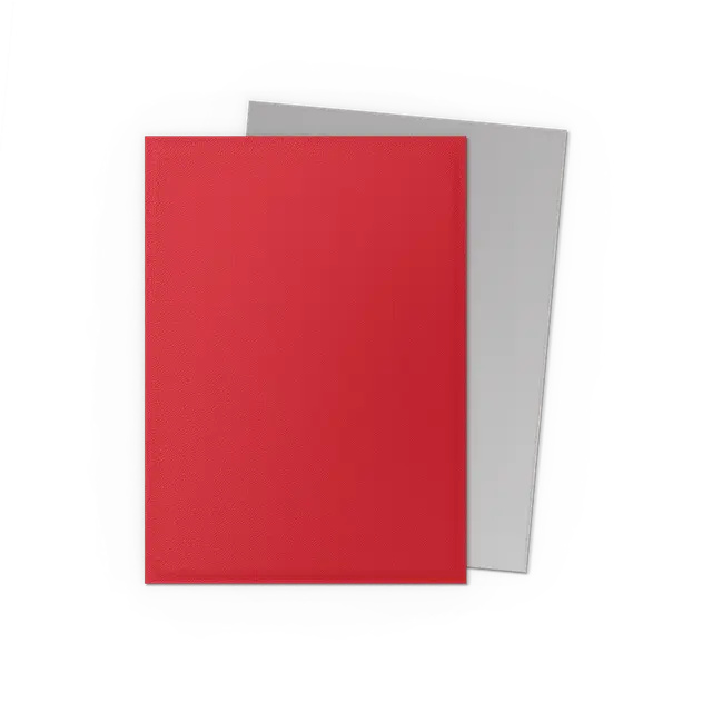 Dragon Shield Matte Dual Sleeves Crimson & Silver