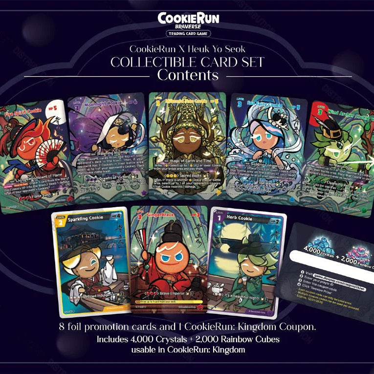 CookieRun TCG Obsidian Collectible Card Set
