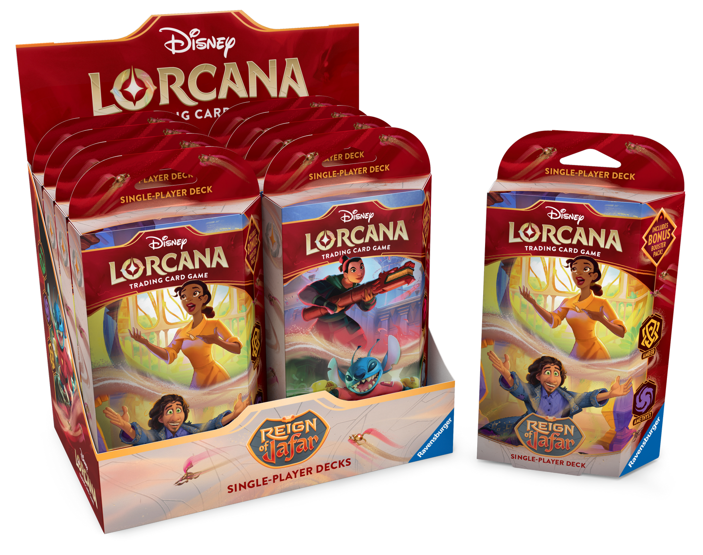 Disney Lorcana Reign of Jafar Starter Deck Bundle of 2