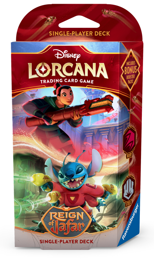 Disney Lorcana Reign of Jafar Starter Deck Bundle of 2