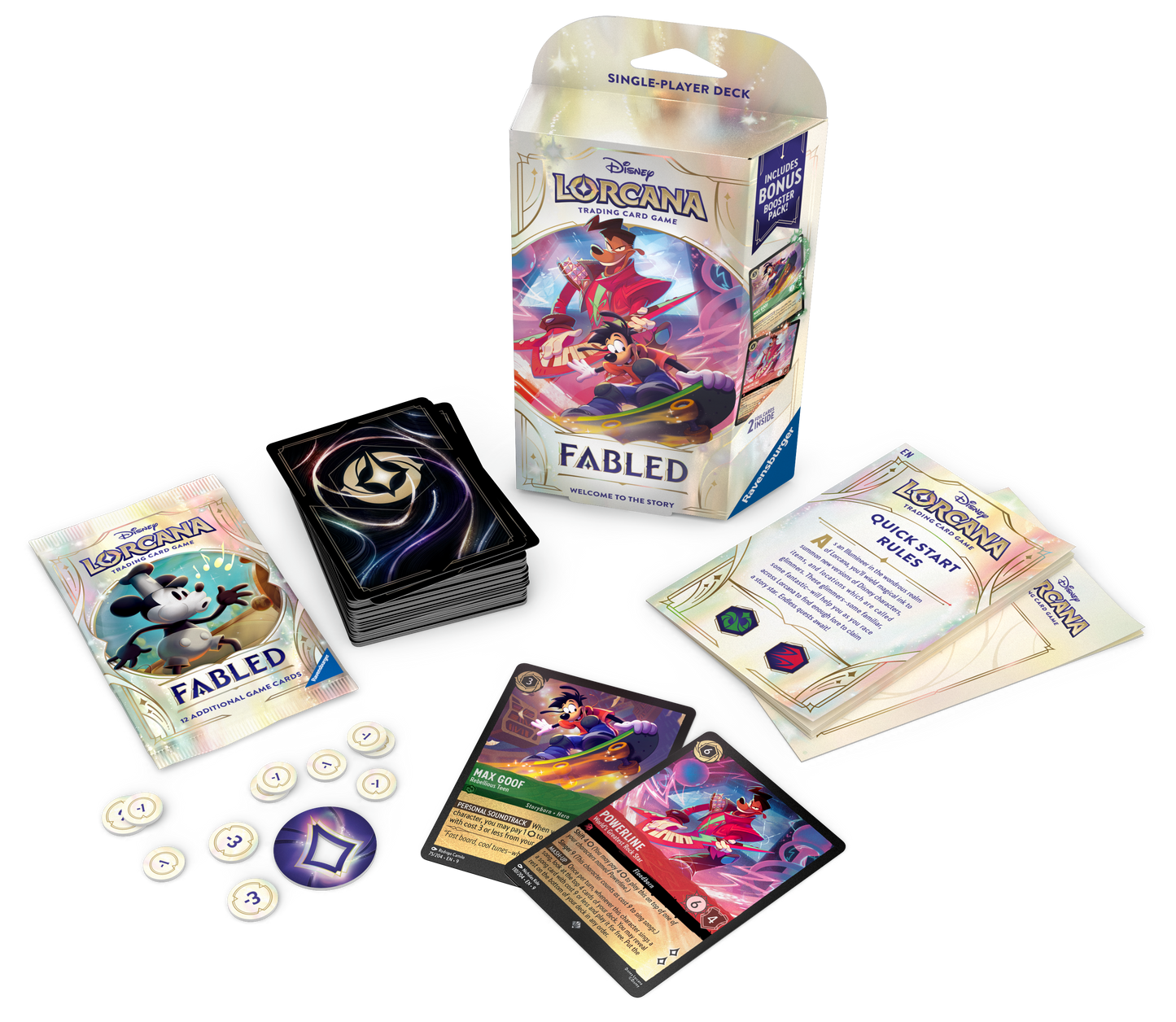 Disney Lorcana Fabled Starter Deck Bundle