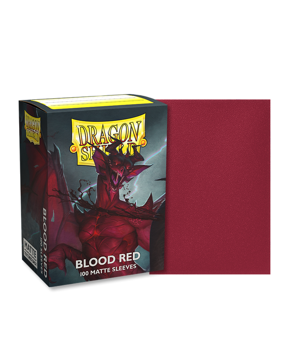 Dragon Shield - 100ct Standard Size - Matte Blood Red