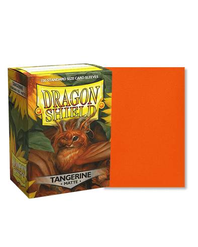 Dragon Shield - Taille standard 100 ct - Mandarine mate