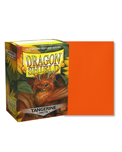 Dragon Shield - 100ct Standard Size - Matte Tangerine