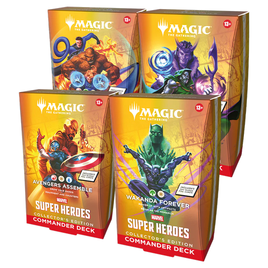 Marvel Super Heroes Commander Deck Collector's Edition (Set of 4)