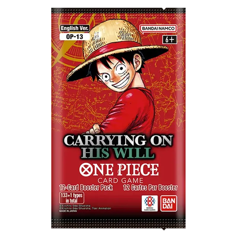 One Piece Card Game Carrying On His Will [OP13] Booster Pack