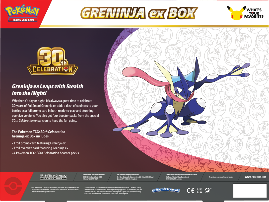 30th Celebration Pokémon Box