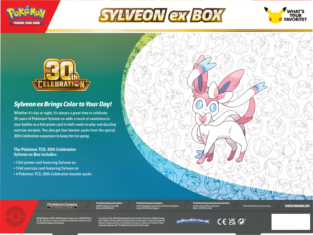 30th Celebration Pokémon Box