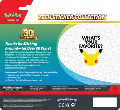 30th Celebration Tech Sticker Collection