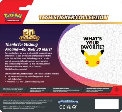 30th Celebration Tech Sticker Collection