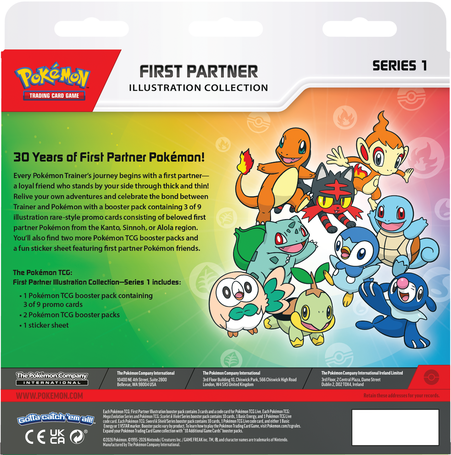 Pokémon First Partner Illustration Collection—Series 1