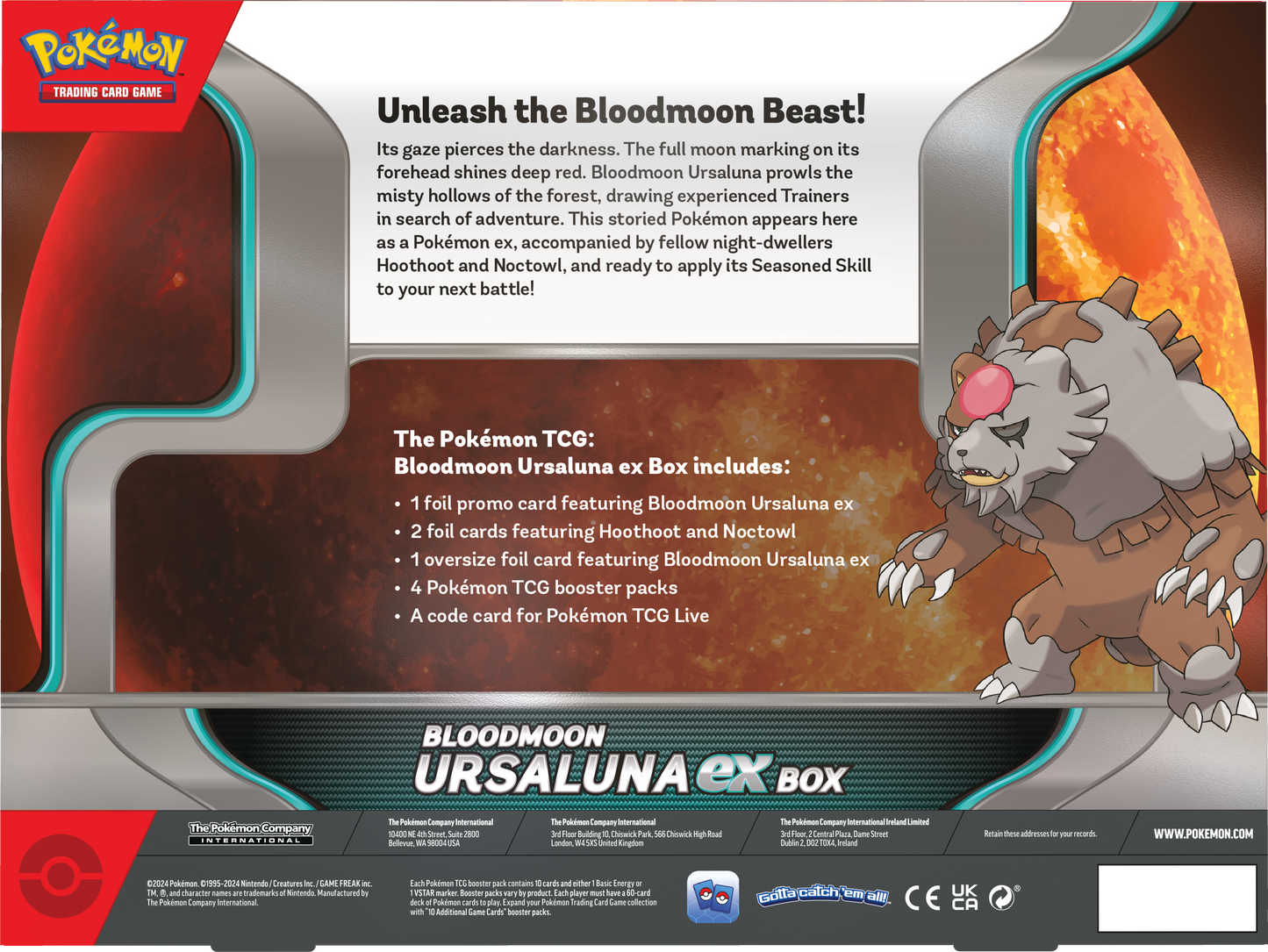 Pokémon TCG: Bloodmoon Ursaluna ex Box (PRE-ORDER)