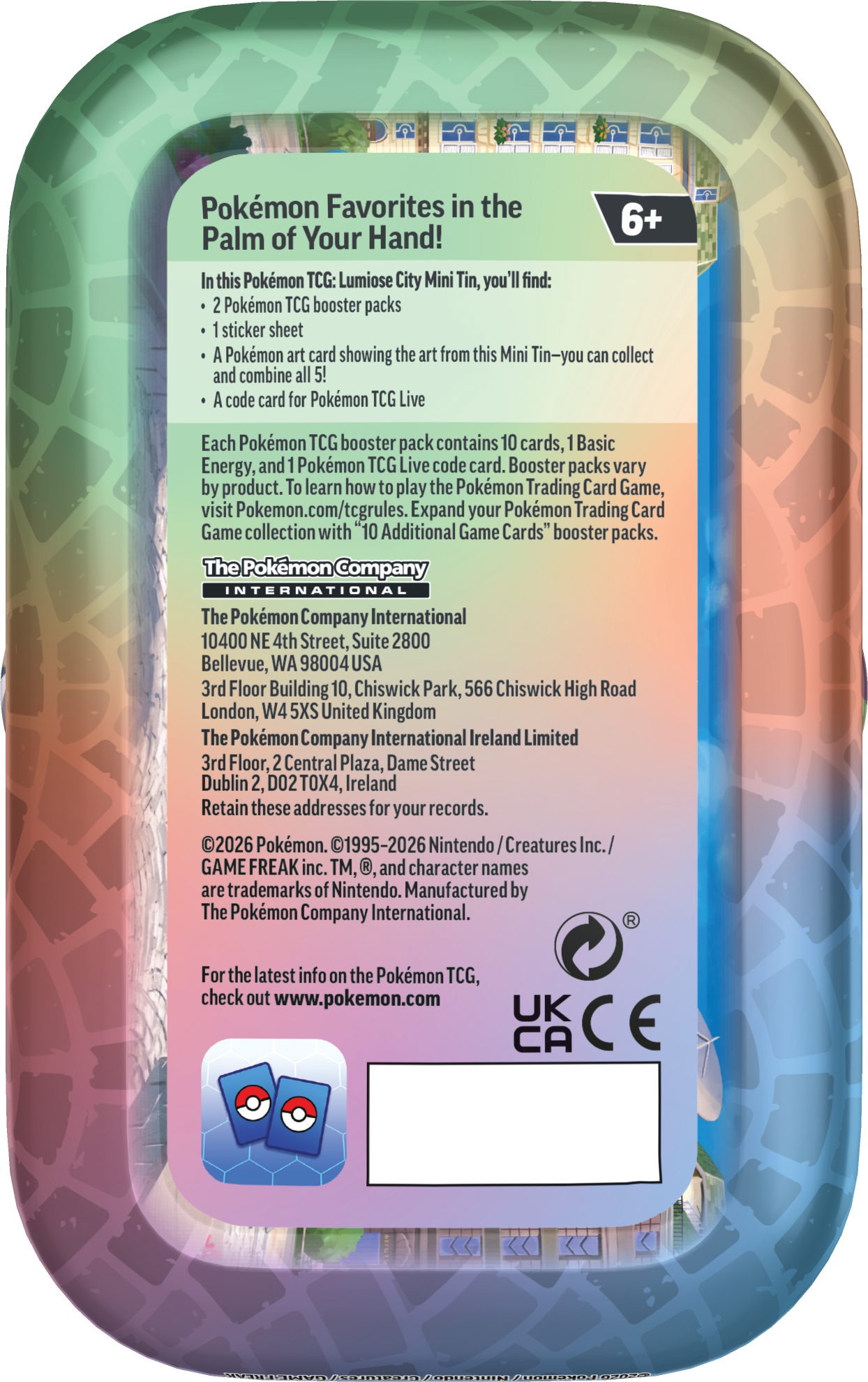 Pokémon TCG: Lumiose City Mini Tin