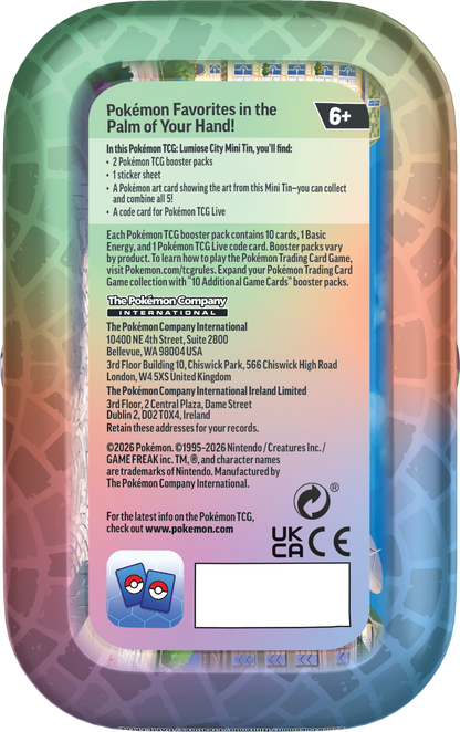 Pokémon TCG: Lumiose City Mini Tin