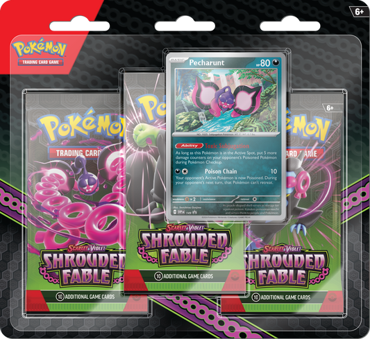 Pokémon TCG: Scarlet & Violet—Shrouded Fable 3-Pack Blister (Pre-Order)