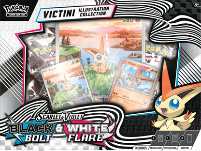Scarlet & Violet | Black Bolt & White Flare | Victini Illustration Collection