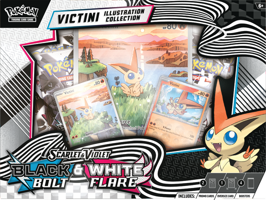 Scarlet & Violet | Black Bolt & White Flare | Victini Illustration Collection