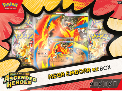 Ascended Heroes Mega Meganium/Emboar/Feraligatr ex Box