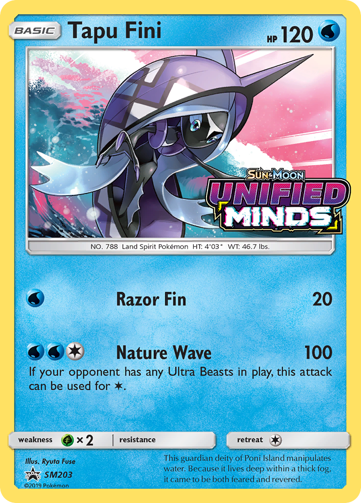 Tapu Fini - SM203 (Prerelease) SM203/248 - [SM Promos] Holofoil