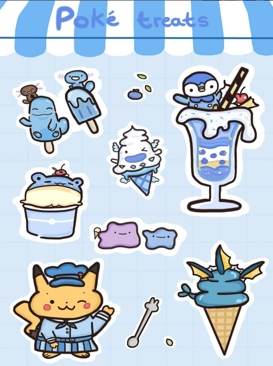 Pokémon Sticker Sheet