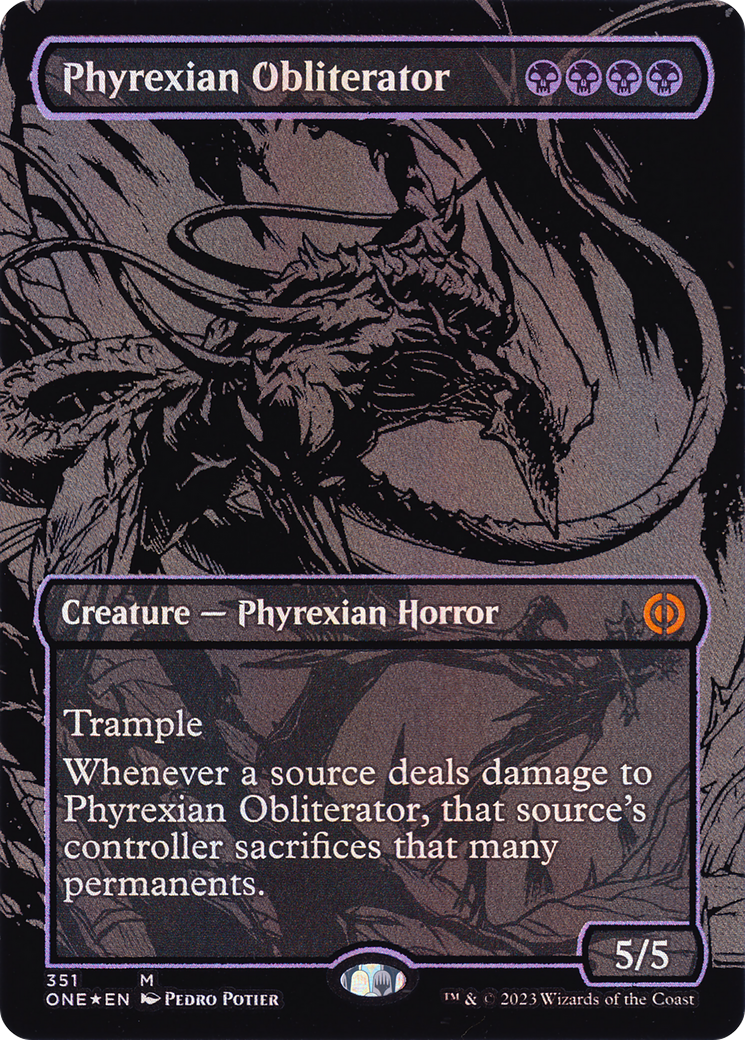 Phyrexian Obliterator (ONE-351) - [Phyrexia: All Will Be One] (Borderless) Foil