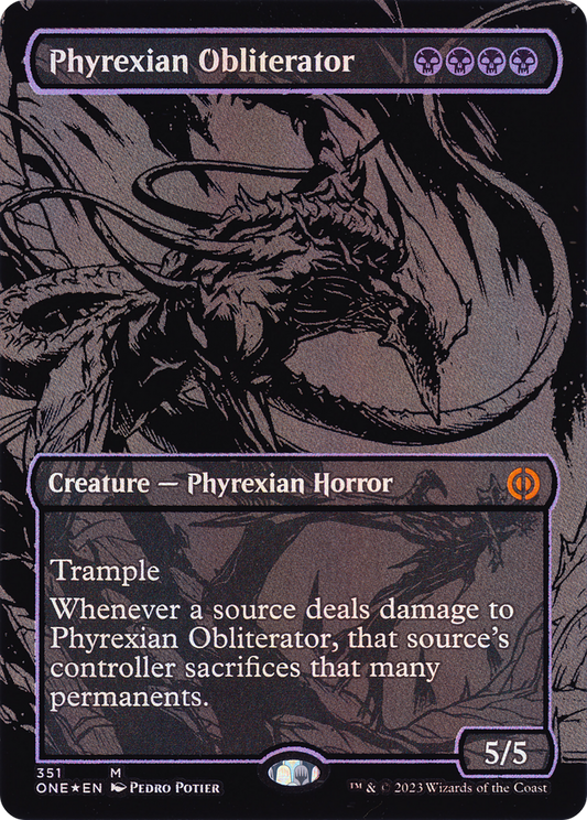 Phyrexian Obliterator (ONE-351) - [Phyrexia: All Will Be One] (Borderless) Foil