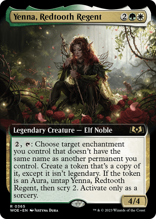 Yenna, Redtooth Regent (Extended Art) (WOE-365) - [Wilds of Eldraine]: (Extended Art) Foil