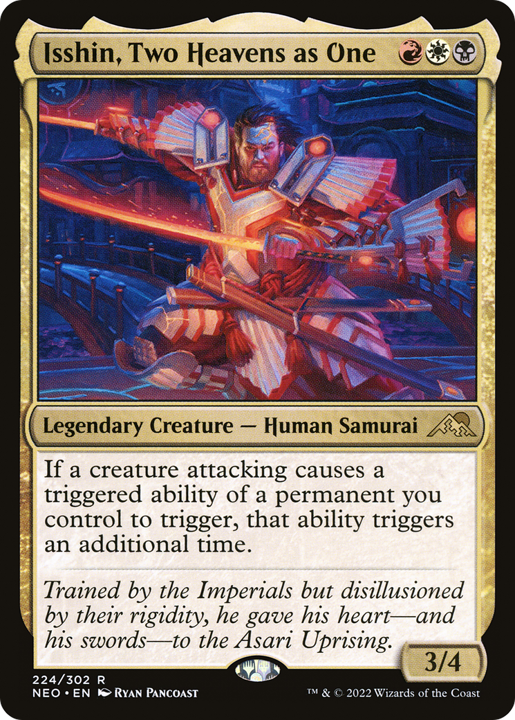 Isshin, Two Heavens as One (NEO-224) - [Kamigawa: Neon Dynasty] Foil
