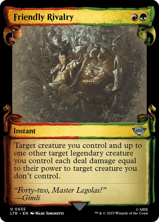 Friendly Rivalry (LTR-655) - [The Lord of the Rings: Tales of Middle-earth]: (Showcase)