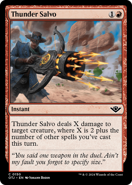 Thunder Salvo (OTJ-150) - [Hors-la-loi de Thunder Junction] Foil 