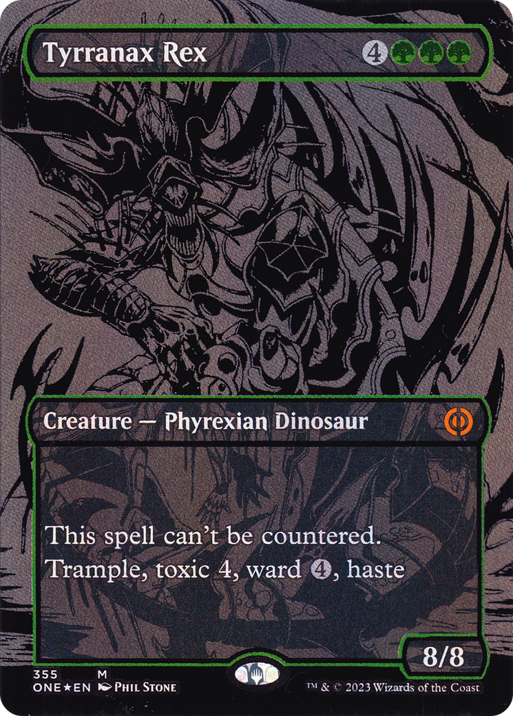 Tyrranax Rex (ONE-355) - [Phyrexia: All Will Be One] (Borderless) Foil