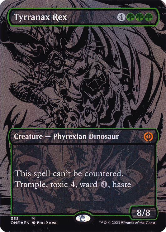 Tyrranax Rex (ONE-355) - [Phyrexia: All Will Be One] (Borderless) Foil