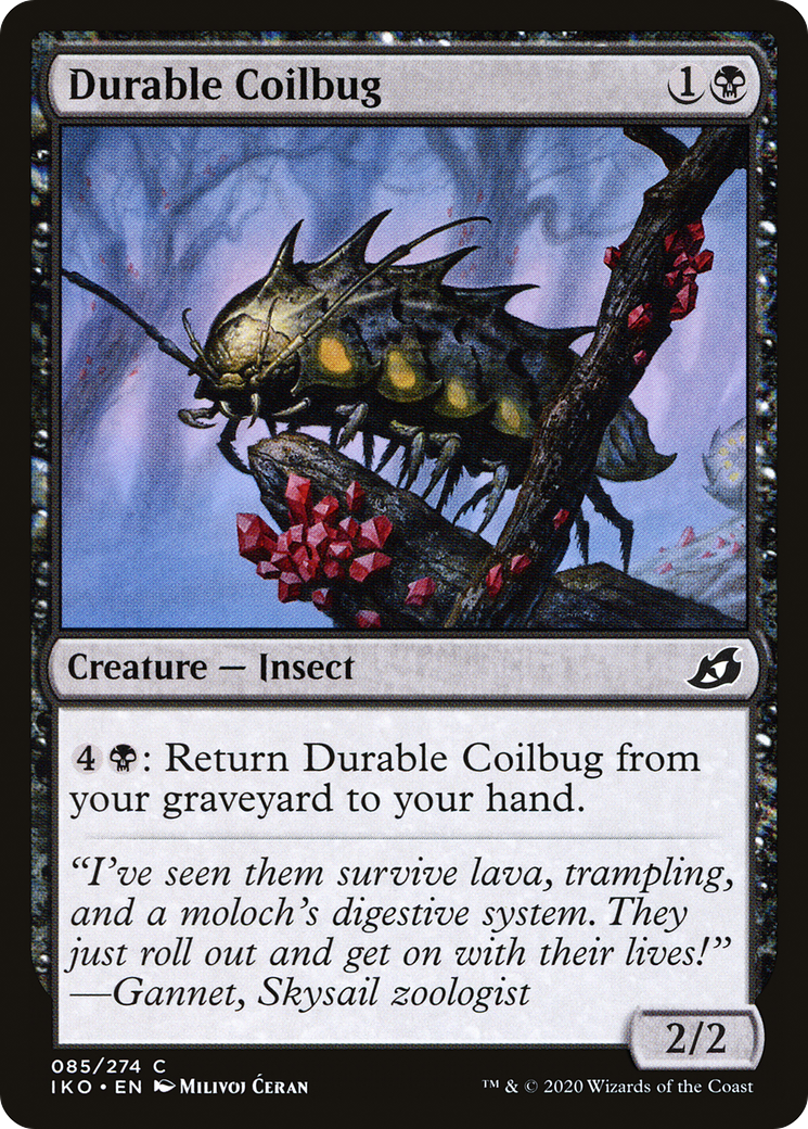 Durable Coilbug (IKO-085) - [Ikoria: Lair of Behemoths] Foil