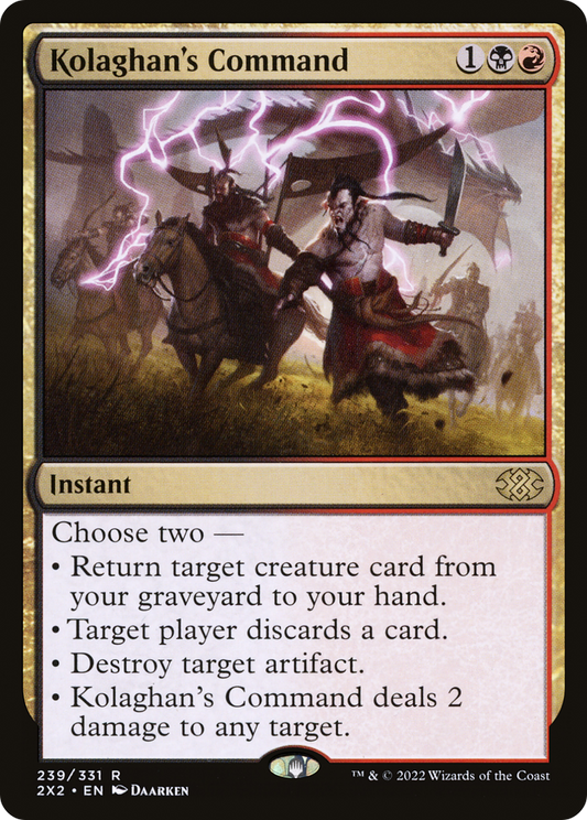 Kolaghan's Command (2X2-239) - [Double Masters 2022] Foil
