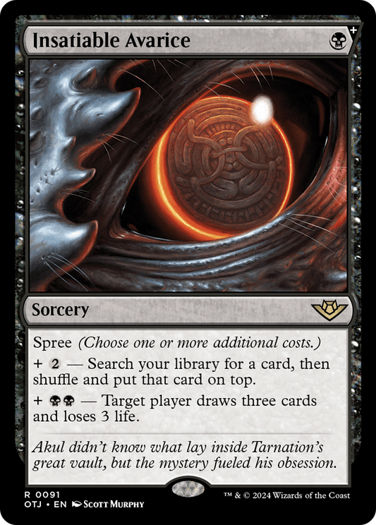 Avarice insatiable (OTJ-091) - [Hors-la-loi de Thunder Junction] : (spree) Foil