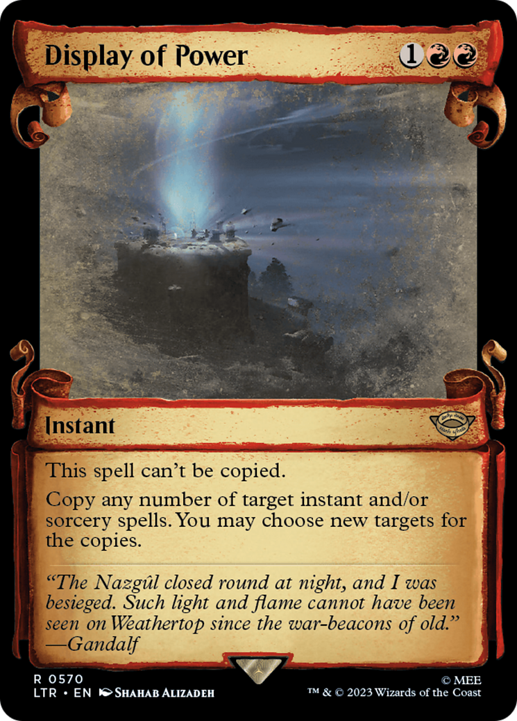 Display of Power (LTR-570) - [The Lord of the Rings: Tales of Middle-earth]: (Showcase) Foil