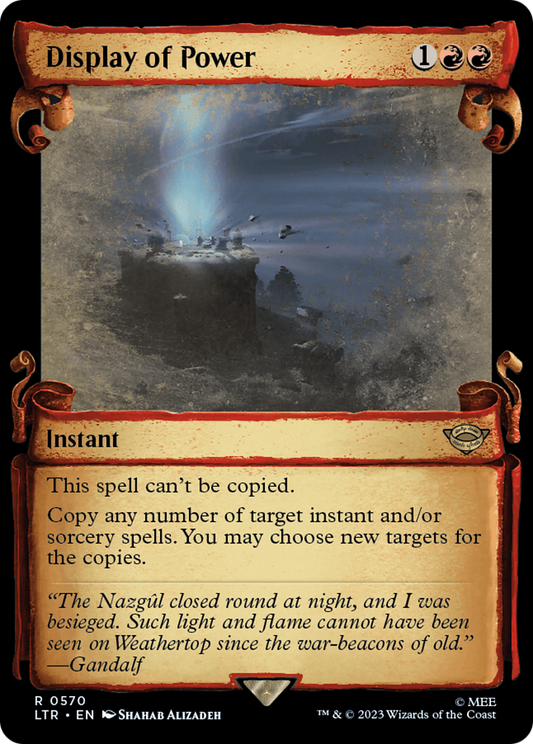 Display of Power (LTR-570) - [The Lord of the Rings: Tales of Middle-earth]: (Showcase) Foil