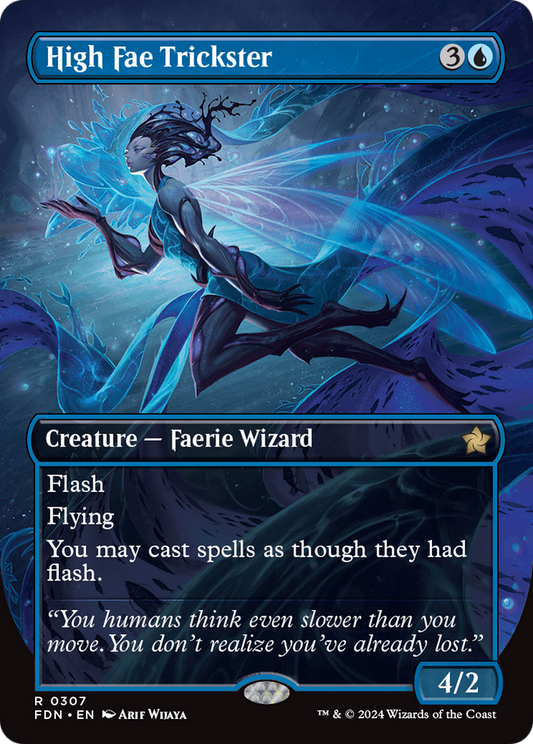 High Fae Trickster (FDN-307) - [Foundations] (Borderless) Foil