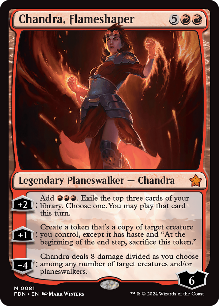 Chandra, Flameshaper (FDN-081) - [Foundations] Foil