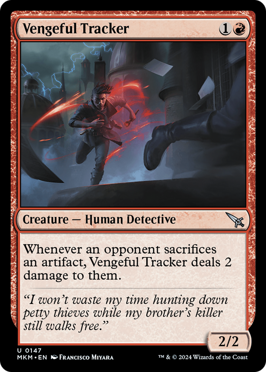 Vengeful Tracker (MKM-147) - [Murders at Karlov Manor] Foil