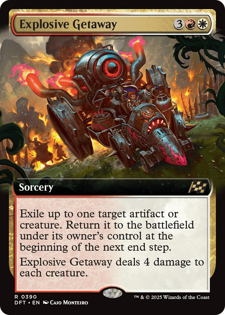 Explosive Getaway (DFT-390) - [Aetherdrift]: (Extended Art) Foil