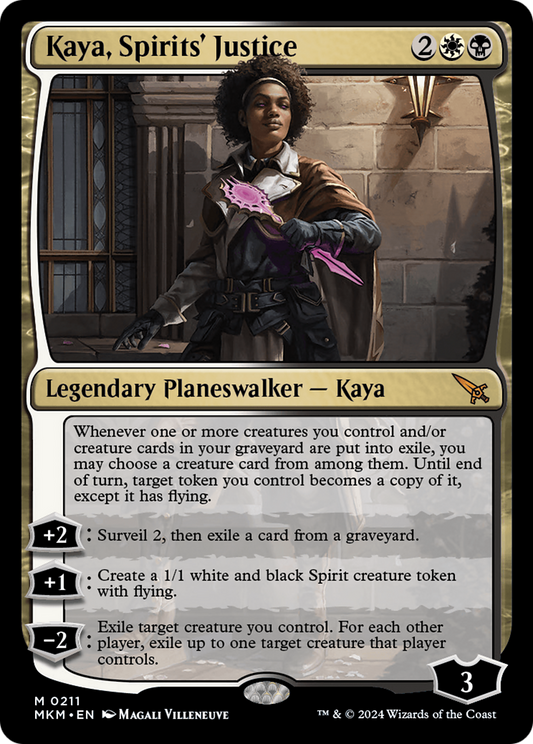 Kaya, Spirits' Justice (MKM-211) - [Murders at Karlov Manor] Foil