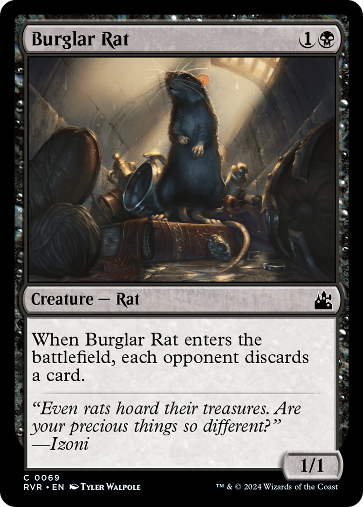 Burglar Rat (RVR-069) - [Ravnica Remastered]