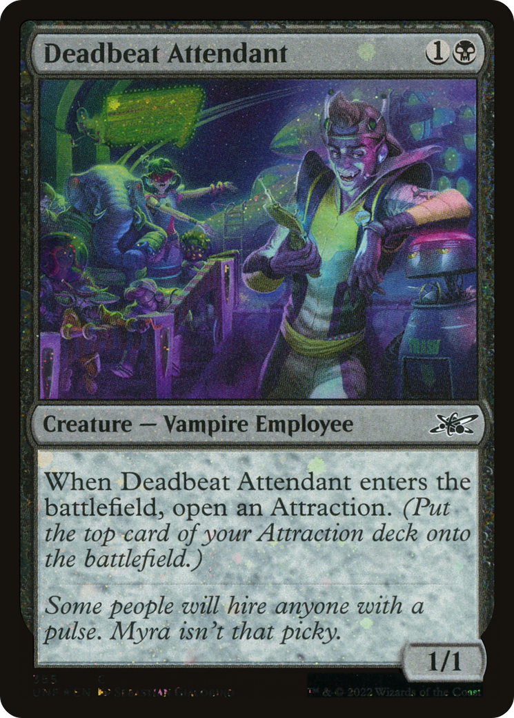 Deadbeat Attendant (UNF-355) - [Unfinity] Foil