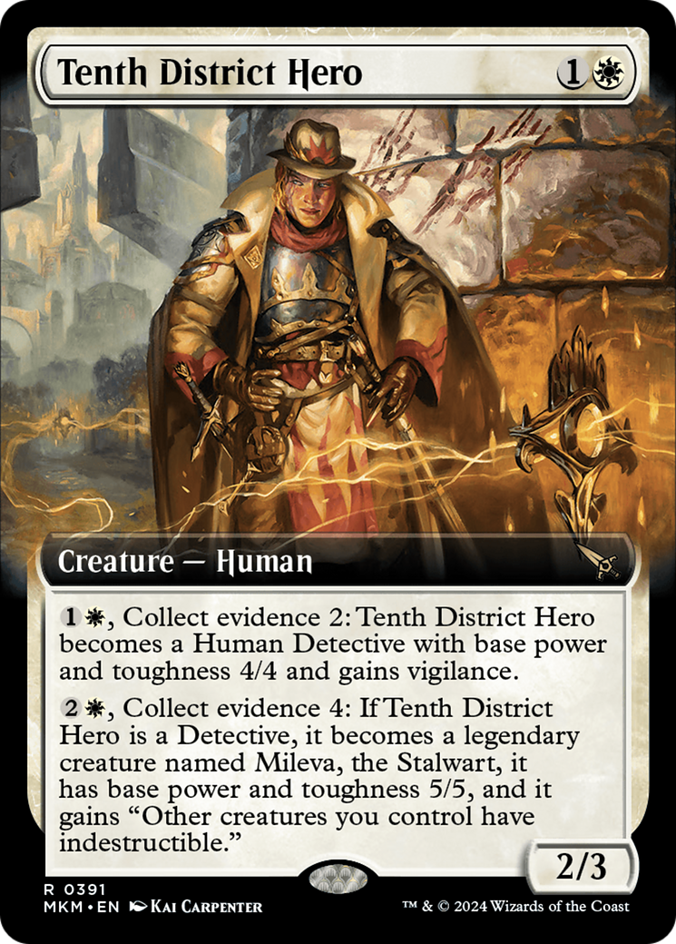 Tenth District Hero (MKM-391) - [Murders at Karlov Manor]: (Extended Art)
