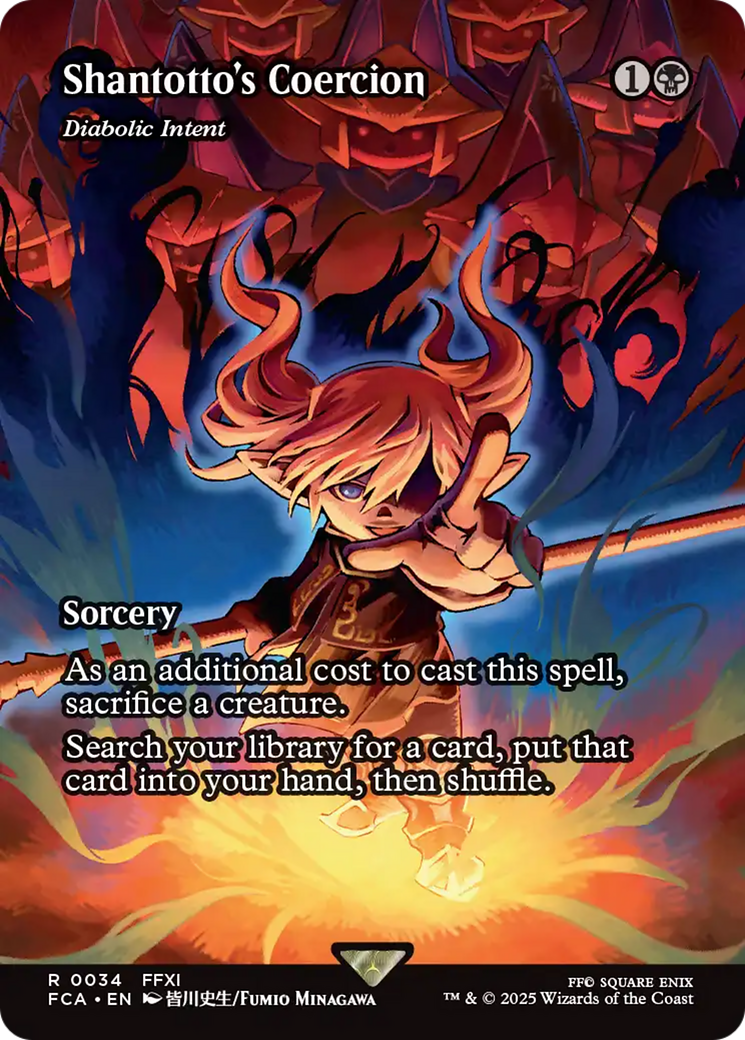 Diabolic Intent (FCA-034) - [FINAL FANTASY: Through the Ages] / Shantotto's Coercion (Borderless) Foil