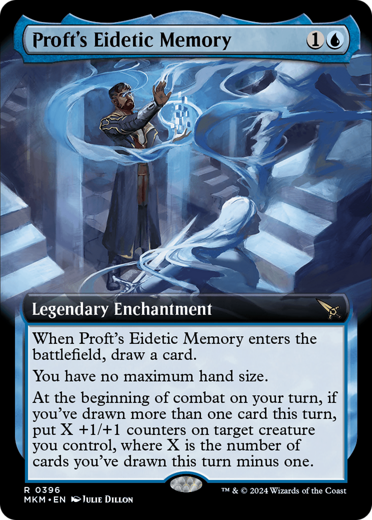 Proft's Eidetic Memory (MKM-396) - [Murders at Karlov Manor]: (Extended Art) Foil