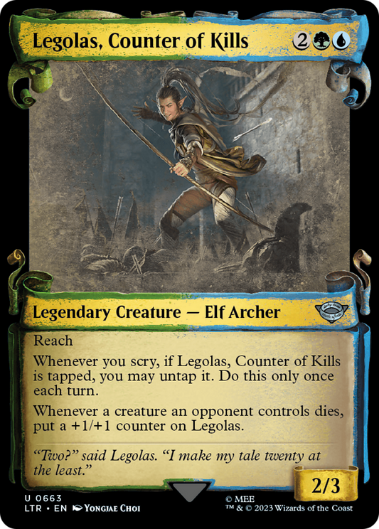 Legolas, Counter of Kills (LTR-663) - [The Lord of the Rings: Tales of Middle-earth]: (Showcase)